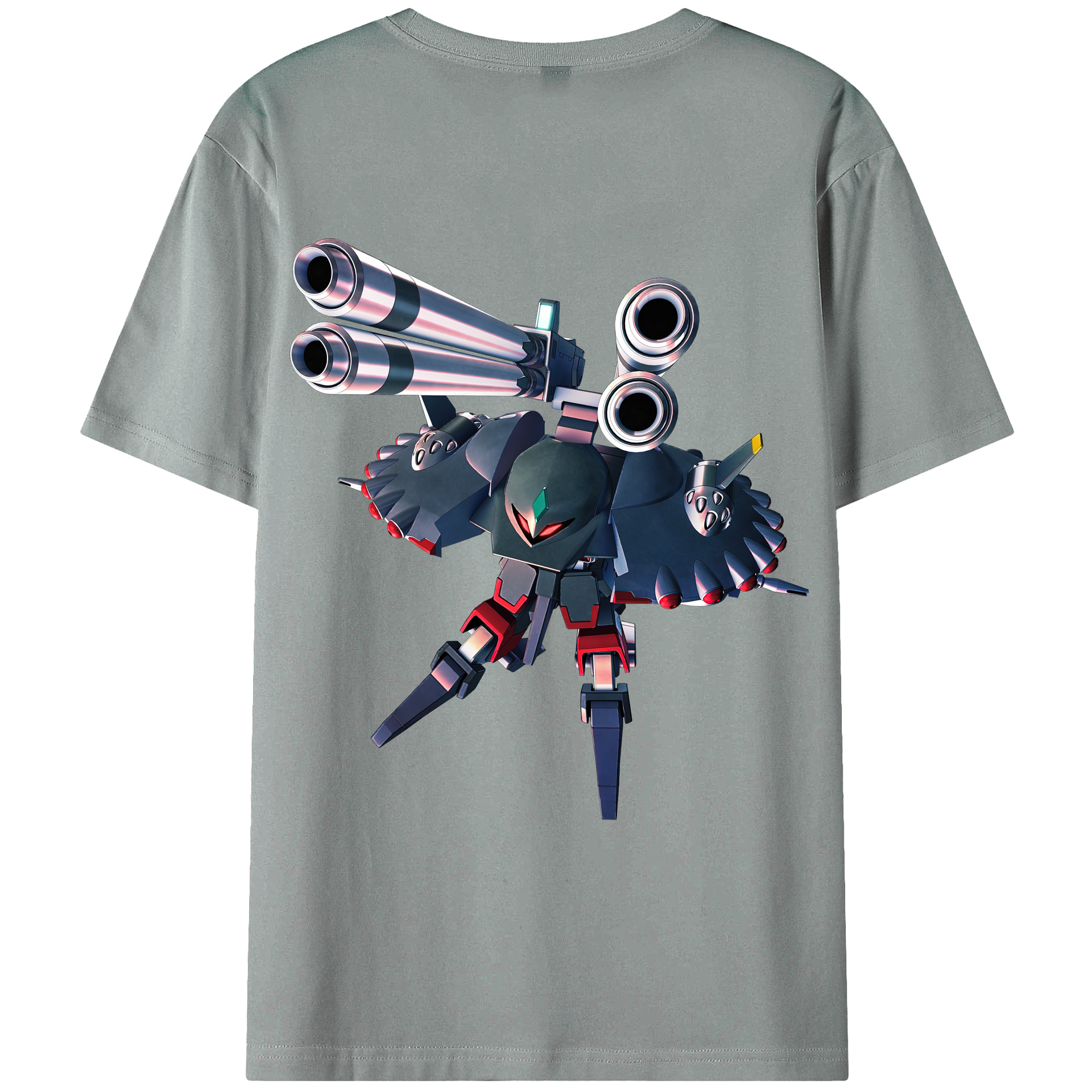 （画像用） 機動戦士ガンダム Mobile Suit Gundam 綿100％ メンズ半袖Tシャツ（バックプリント） 通気性